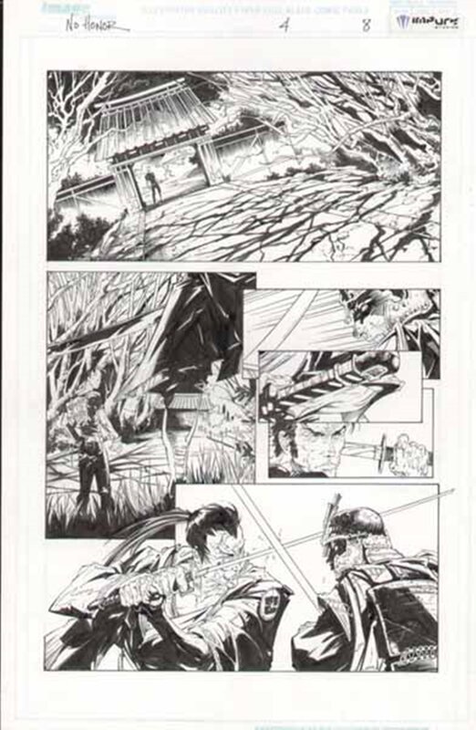 En vente - No HONOR #4 page 8 par Clayton Crain, Jonathan Glapion - Planche originale