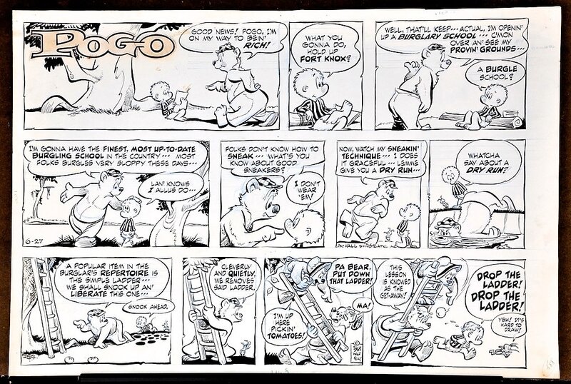 Pogo by Walt Kelly - Original art