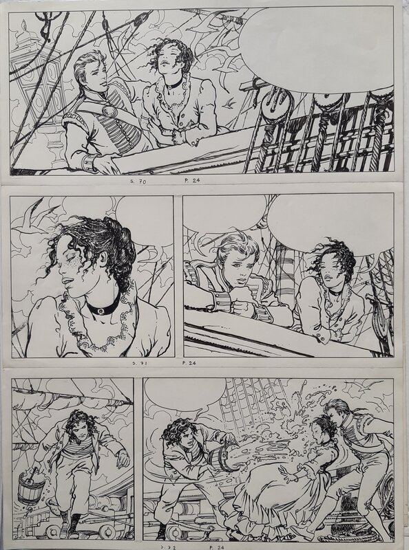 Milo Manara, Hugo Pratt, El Gaucho - Planche 24 - Planche originale
