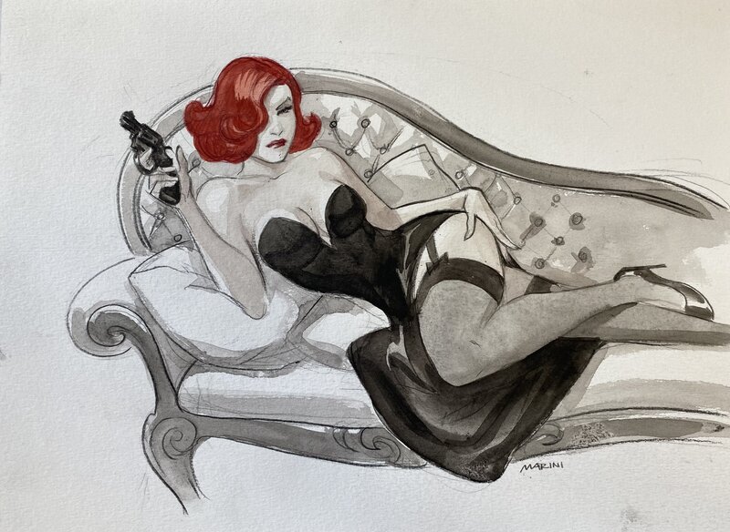 Enrico Marini, Noir Burlesque tome 2 - Illustration originale