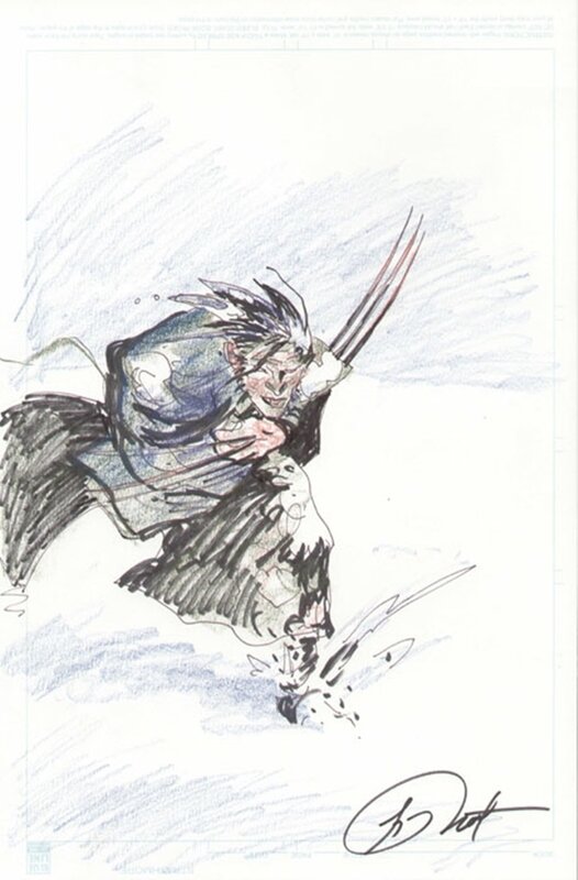 En vente - Wolverine par George Pratt - Illustration originale
