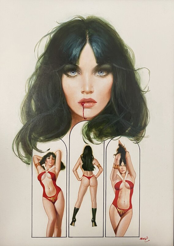 Enric Torres-Prat, What must I do - Vampirella - Original Illustration