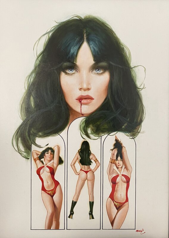 Enric Torres-Prat, What must I do - Vampirella - Illustration originale