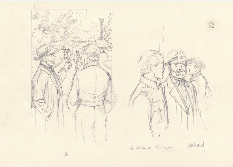 André Juillard, Blake et Mortimer : Le Bâton de Plutarque - Original art
