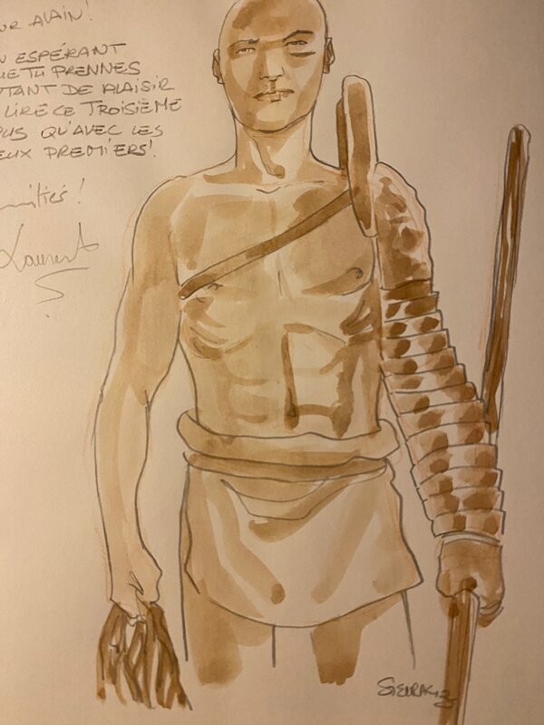 Laurent Sieurac, illustration originale, Rétiaire, 