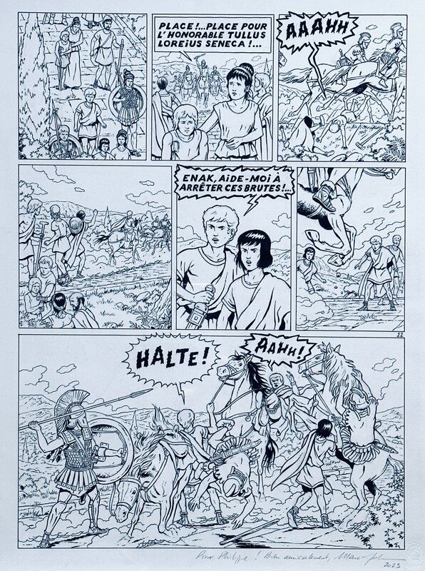 Marc Jailloux, Jacques Martin, Roger Seiter, Alix - Le bouclier d'Achille - T.42 - planche 22 - Comic Strip