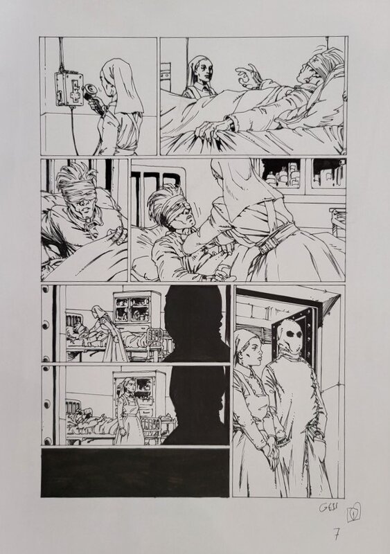 Gess, L'homme truqué - planche originale 7 - Comic Strip