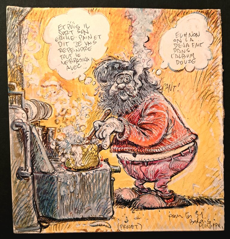 Philippe Bercovici, La cuisine du scénariste - Illustration originale