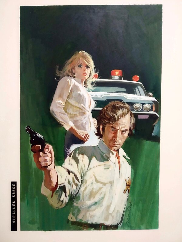 Josep M. Miralles - «Winthers», original paperback cover painting (c. 1973) - Couverture originale