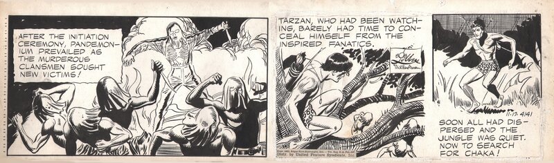 En vente - Tarzan par Bob Lubbers - Planche originale