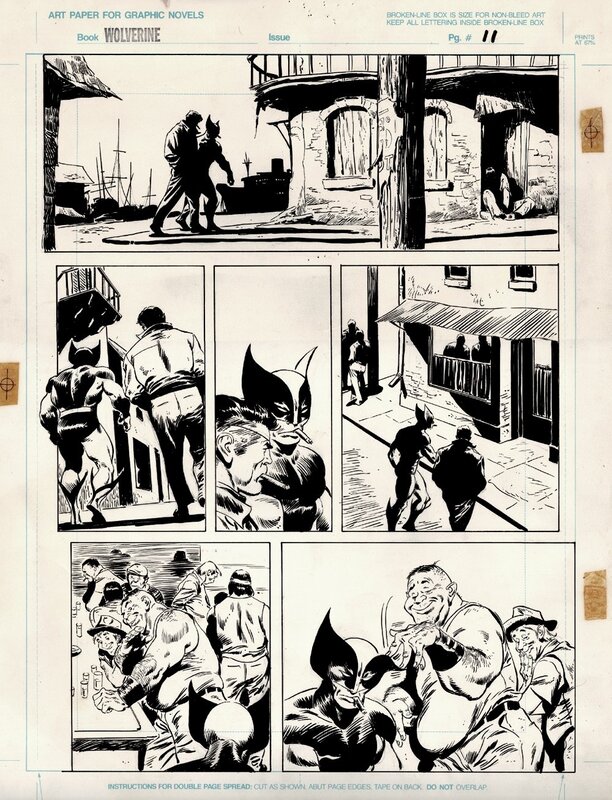 John Buscema, Wolverine Bloody Choices Pg.11 - Comic Strip