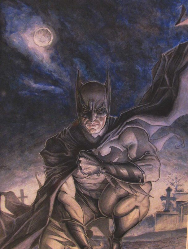 En vente - The Batman par David Jouvent - Illustration originale
