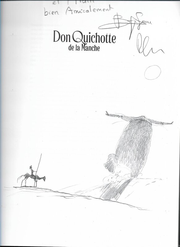 Paul et Gaétan Brizzi, Dédicace sur l'album Don Quichotte - Sketch