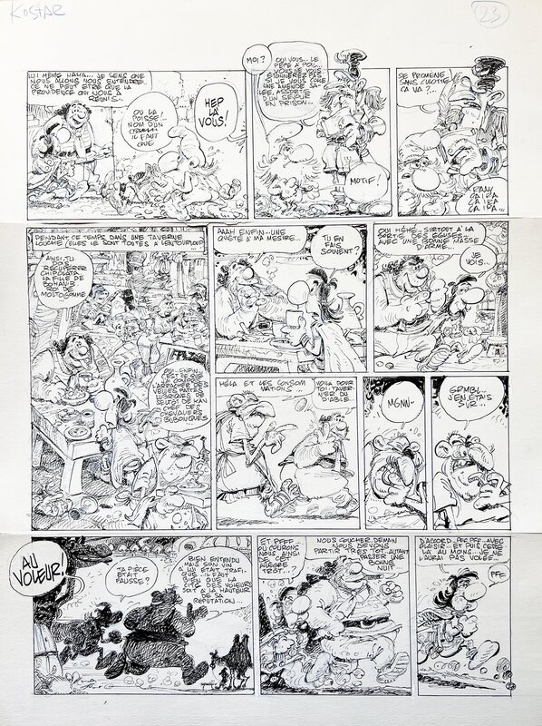 Philippe Bercovici, Kostar Le magnifique (planche 23) - Comic Strip