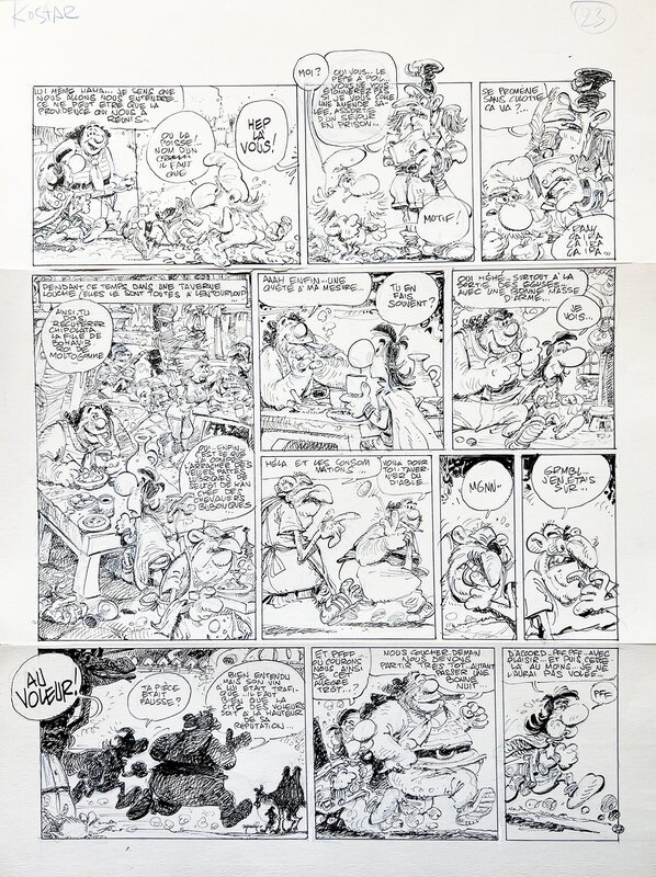Philippe Bercovici, Kostar Le magnifique (planche 23) - Planche originale