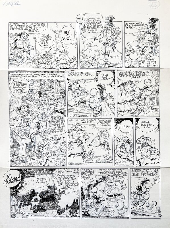 Philippe Bercovici, Kostar Le magnifique (planche 23) - Planche originale