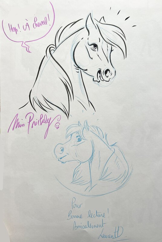 À Cheval (tome 8) by Miss Prickly, Laurent Dufreney - Sketch