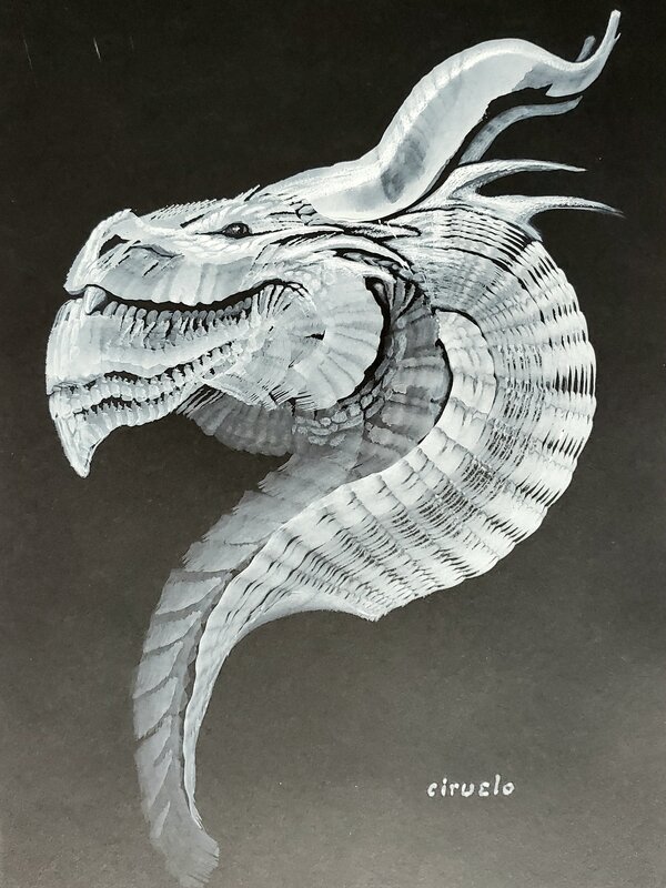 En vente - DRAGON par Ciruelo - Illustration originale
