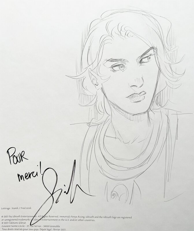 Siamh, Nykko, Immortals Fenyx Rising (tome 1) - Sketch