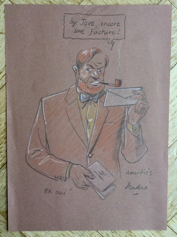 Mortimer par André Juillard - Illustration originale