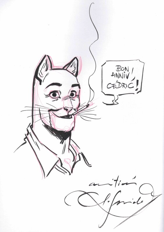 Juanjo Guarnido, Dédicace Blacksad, Tome 7 - Illustration originale