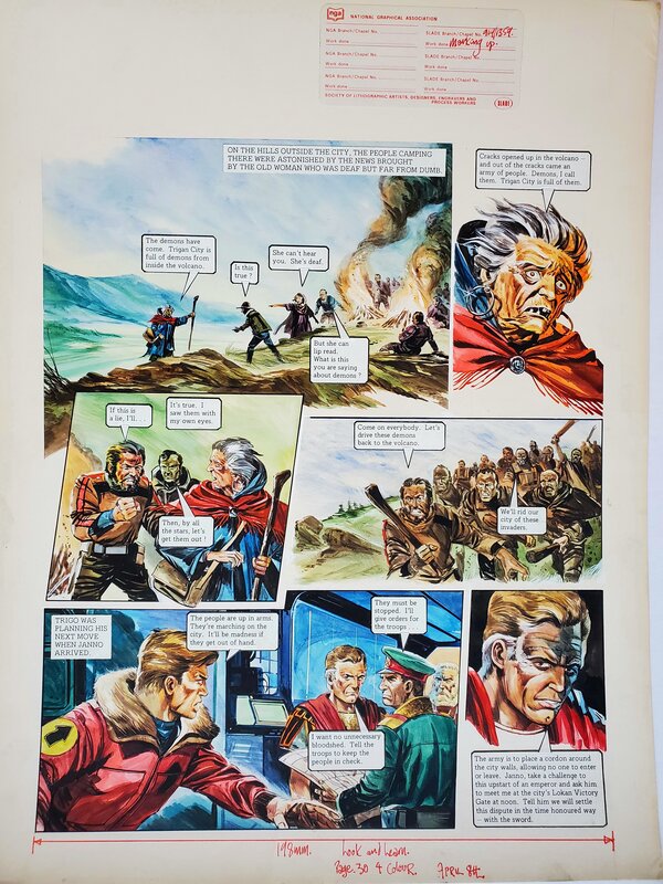 Gerry Wood, THE TRIGAN EMPIRE   THE CHALLENGE couleur directe - Comic Strip