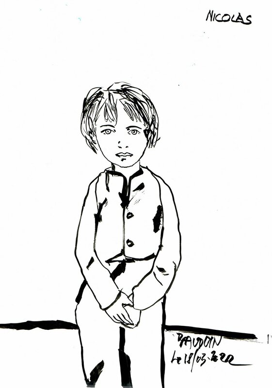 Solveig by Edmond Baudoin - Sketch