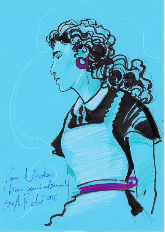 Minuit à Rhodes by Joseph Béhé - Sketch