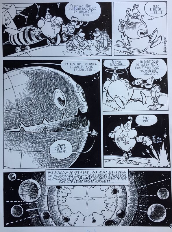 Cavazzano, Timothée Titan#2, L'avaleur d'étoiles, planche n°43, 1989. - Comic Strip