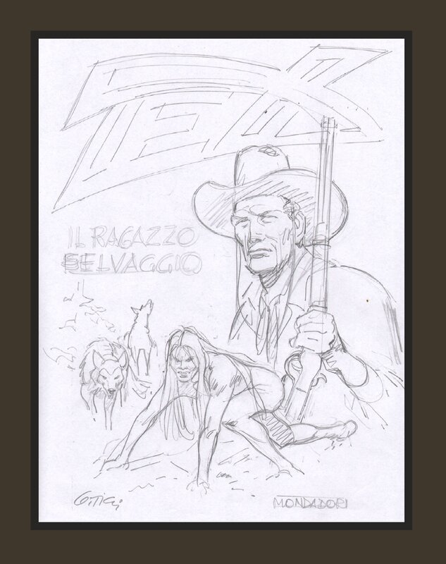 En vente - Tex WILLER par Giovanni Ticci - Couverture originale