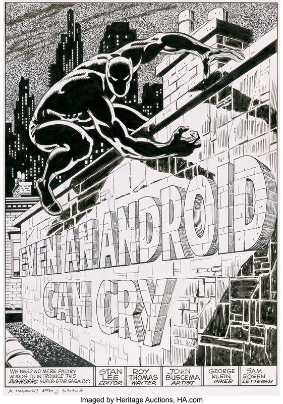 Michael Maikowsky, Avengers 58 Page 1 (Recréation d'après John Buscema) - Comic Strip