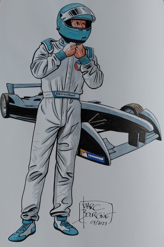 Michel Vaillant T5 by Marc Bourgne - Sketch