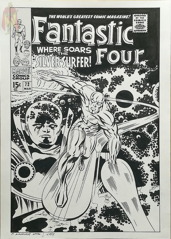 Michael Maikowsky, Fantastic Four 72 (Recréation d'après Jack Kirby) - Couverture originale