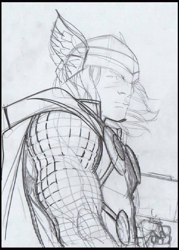 For sale - Thor by Pasqual Ferry - Original Illustration