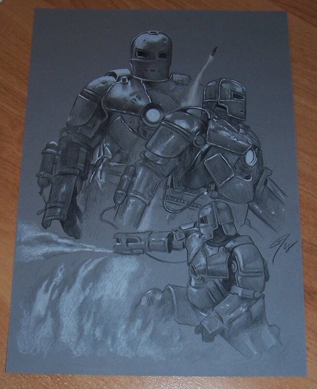 En vente - Iron MAN par Gabe FARBER - Illustration originale