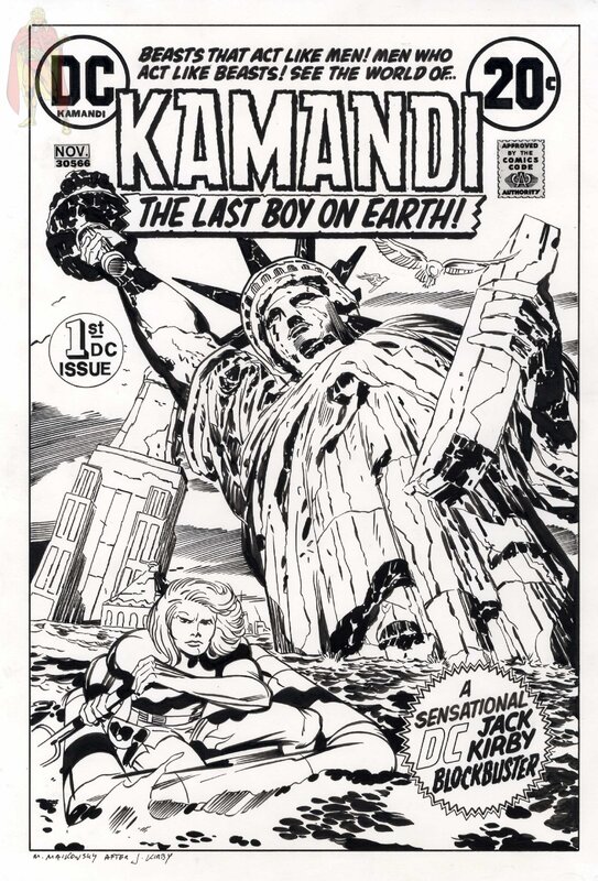 Michael Maikowsky, Kamandi 1 (Recréation d'après Jack Kirby) - Original Cover