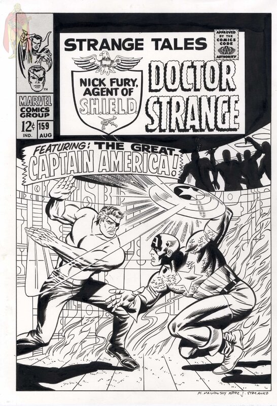 Michael Maikowsky, Strange Tales 159 (Recréation d'après Jim Steranko) - Original Cover