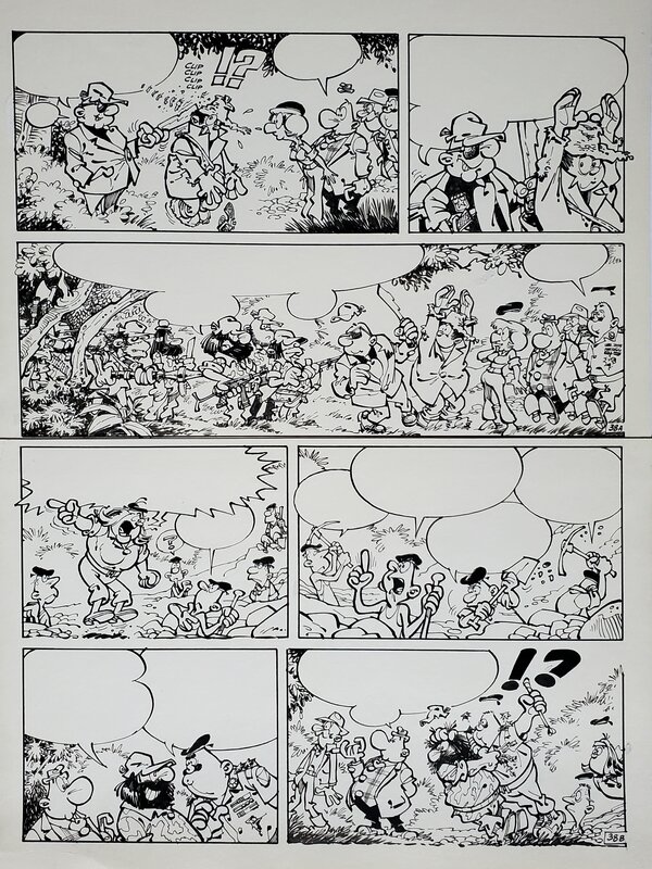 Greg, ACHILLE TALON ET LE TRESOR DE VIRGULE - Planche originale