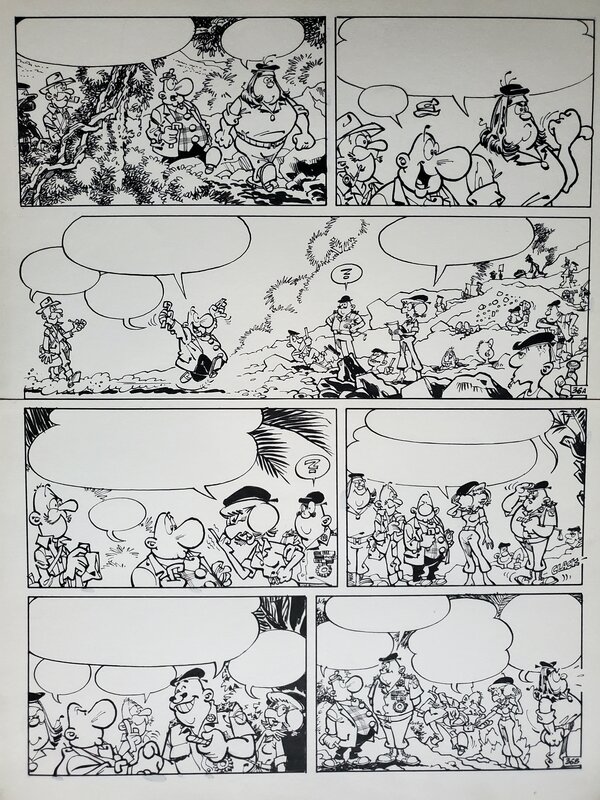 Greg, ACHILLE TALON ET LE TRESOR DE VIRGULE - Planche originale