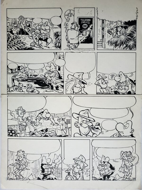 Greg, ACHILLE TALON ET LE TRESOR DE VIRGULE - Planche originale