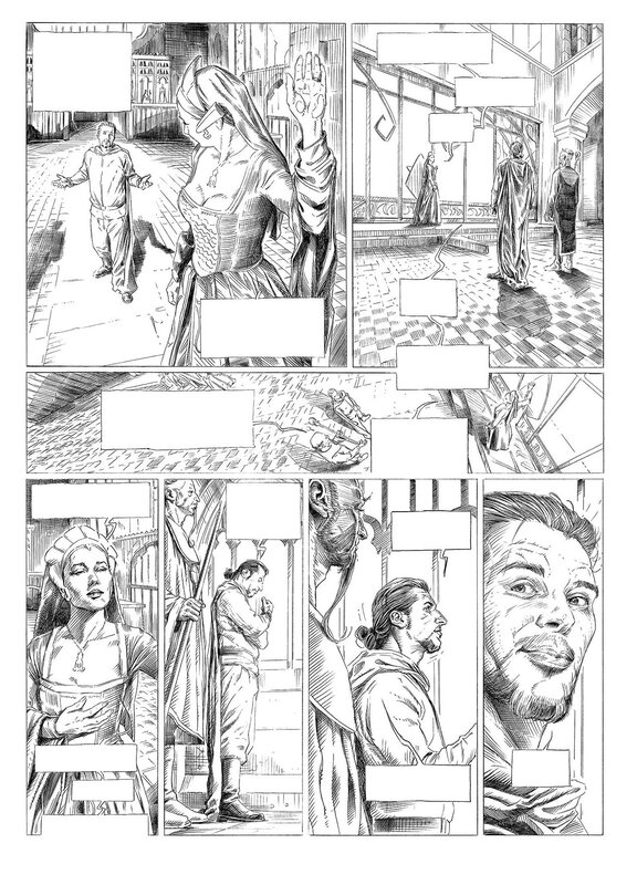 For sale - David Jouvent, Les dragons de la cité rouge - Comic Strip