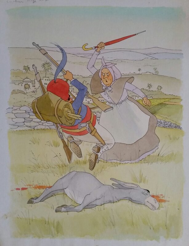 Jean Sidobre, Tartarin de Tarascon - Original Illustration