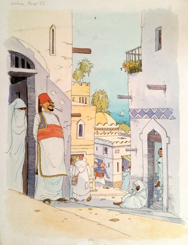 Jean Sidobre, Tartarin de Tarascon - Original Illustration