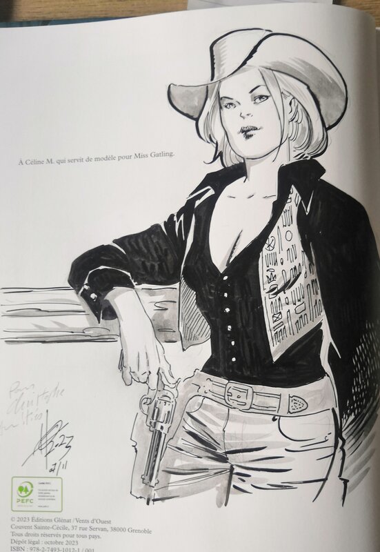 Miss Gatling by Eric Hérenguel - Original Illustration