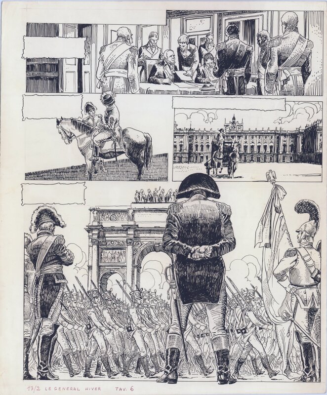 Milo Manara, 1978 - Le Général Hiver - Planche originale