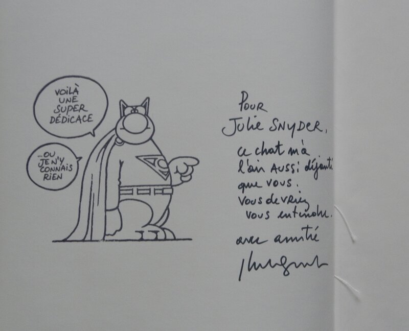 Philippe Geluck, Pour Julie Snyder... - Dédicace