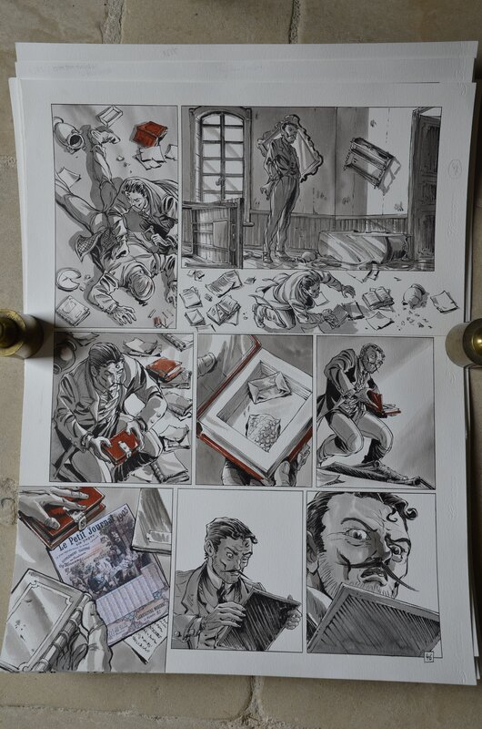 For sale - Tiburce Oger, Planche 46 tome 2 L'enfer pour aube - Comic Strip