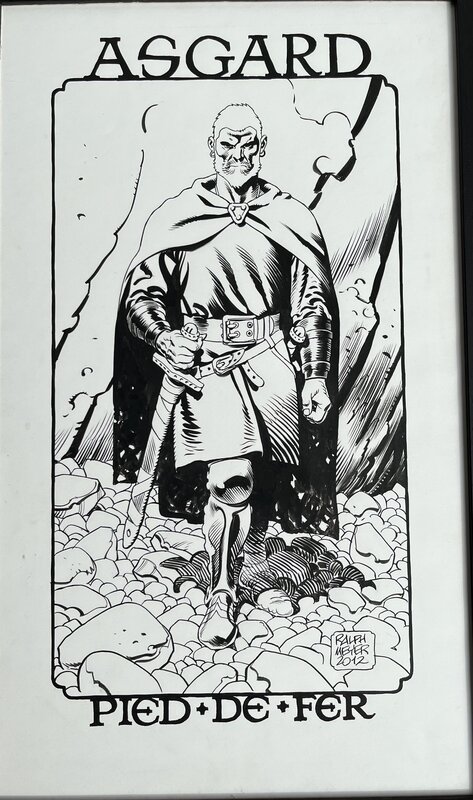 En vente - Ralph Meyer - ASGARD (ex-libris) - Illustration originale