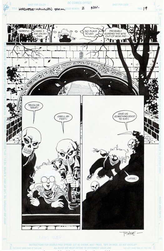 Tim Sale, Batman: Madness A Legends of the Dark Knight Halloween Special pg #19 - Planche originale