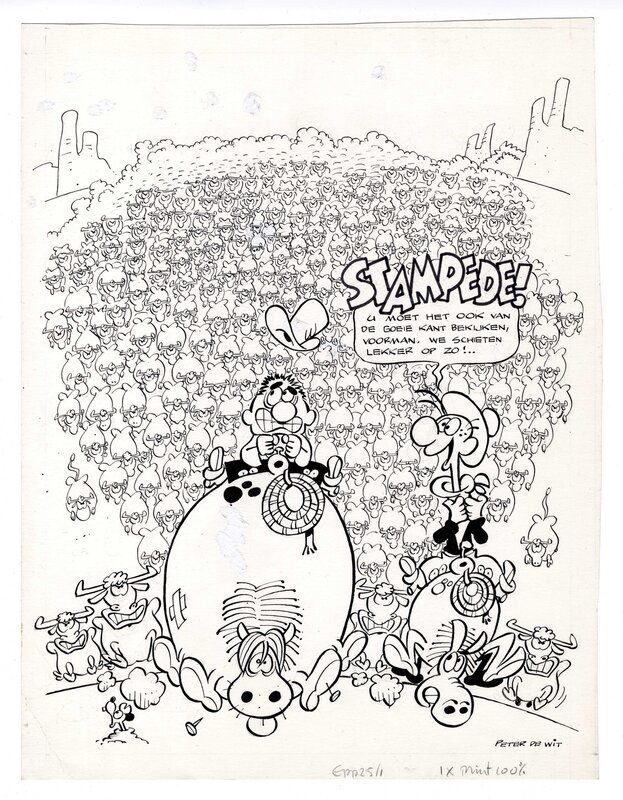 Stampede! par Peter De Wit - Couverture originale